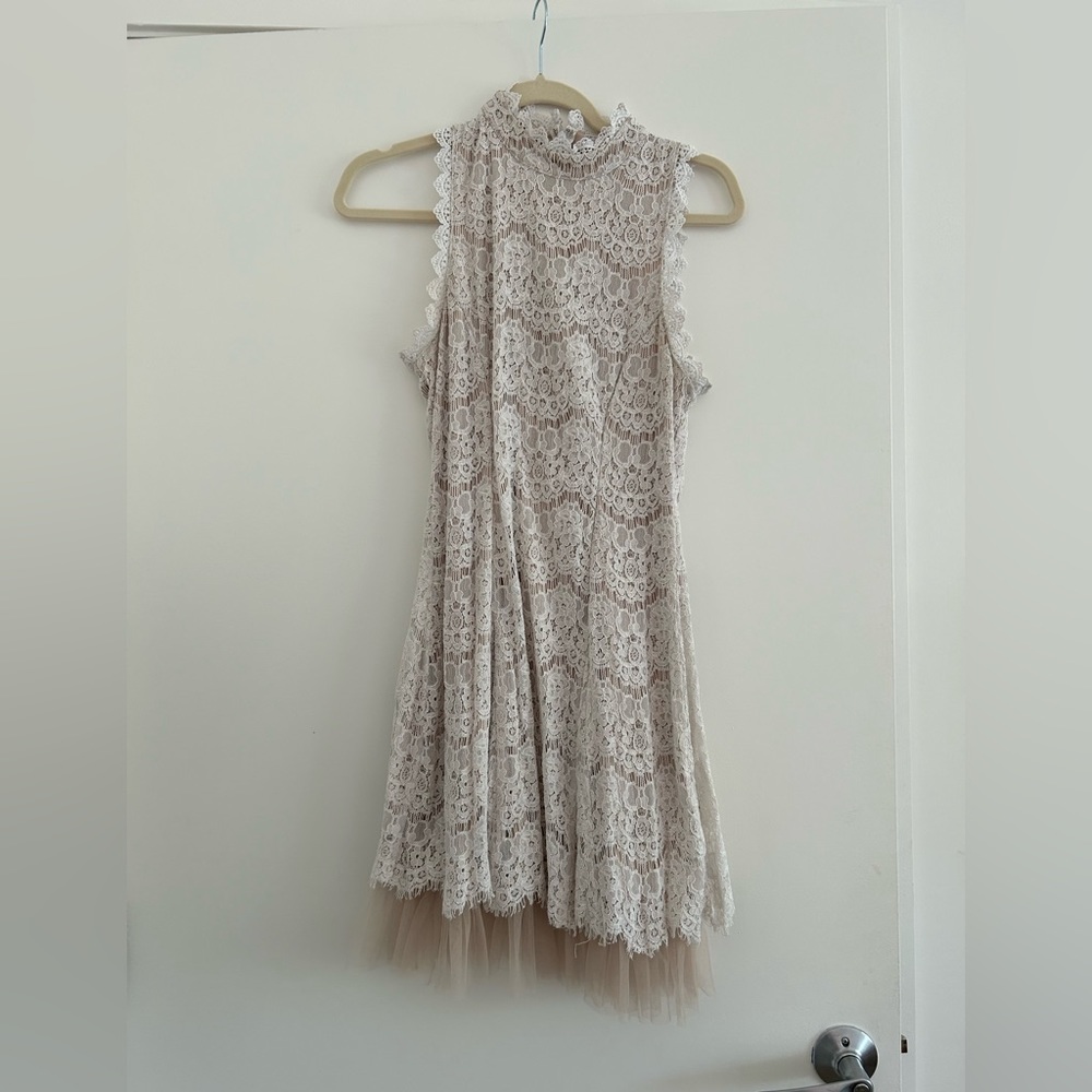 Lacy white dress